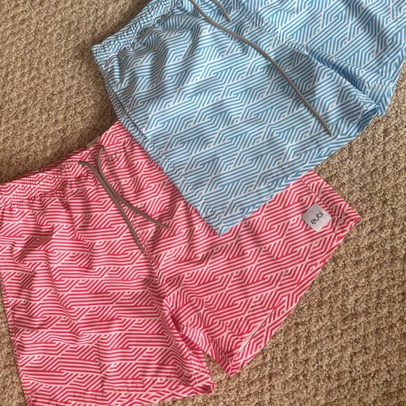 Lot of 2 EUBI Swim Shorts XL Quick Dry & Lightweight Swimming Trunks - Picture 1 of 6